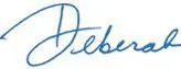 Deberah Bringelson signature