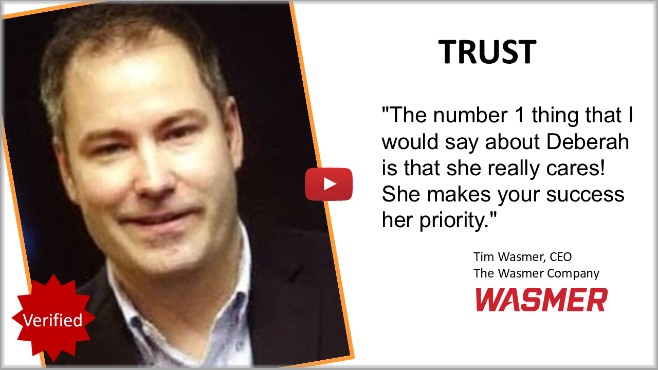 Client Testimonial – Trust and Genuine Care from Deberah BringelsonTim Wasmer Client testimonial highlighting that Quantum Business Strategist Deberah Bringelson truly cares and makes each client’s success her top priority.