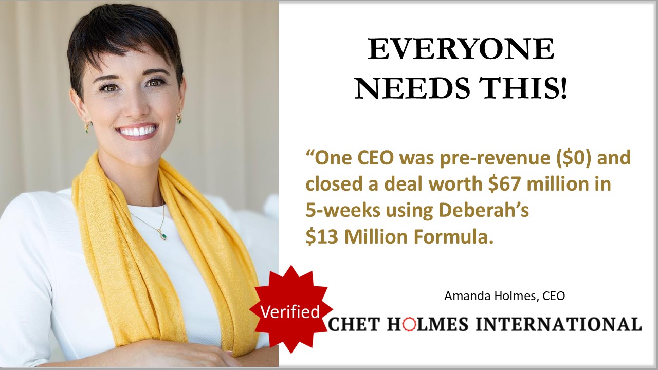 Amanda Holmes — CEO, Chet Holmes International