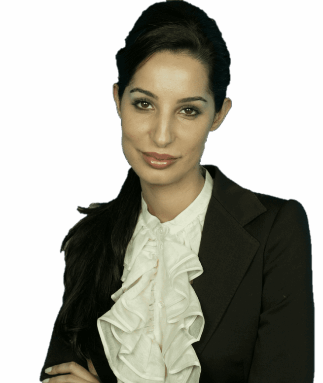 Nadia Zaal, Emirati CEO and founder of Zaya and Director at 5 Holdings, posing in professional attire.